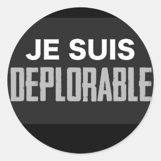JeSuisDeplorable Classic Round Sticker