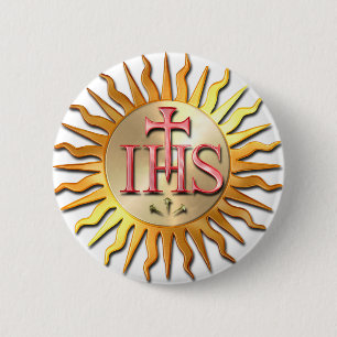 Jesuit Seal 2 Inch Round Button