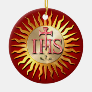 Jesuit Seal Ceramic Ornament