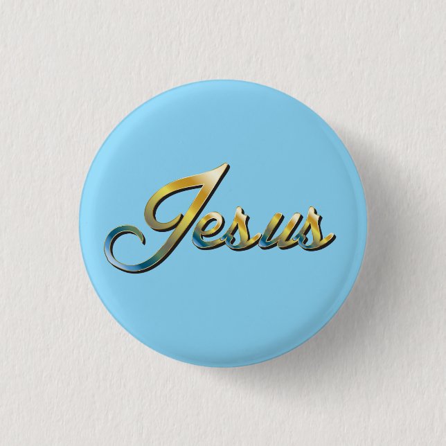 Jesus  1 inch round button (Front)