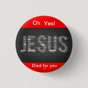 Jesus 1 Inch Round Button