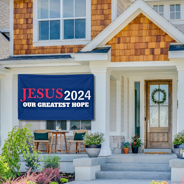 Jesus 2024 Greatest Hope Election Yard  Banner (Creator Uploaded)