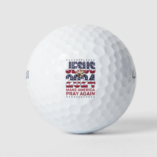 Jesus 2024 Make America Pray Again Golf Balls