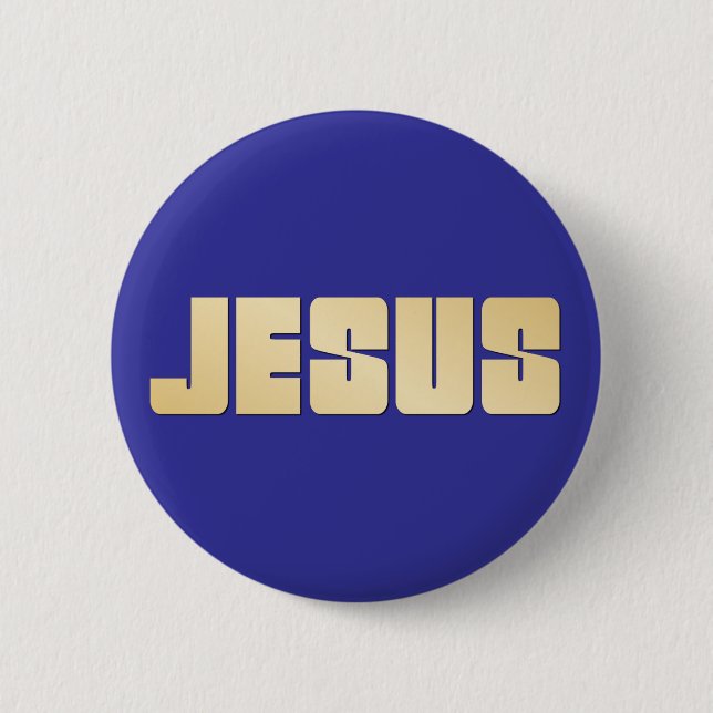 Jesus 2 Inch Round Button (Front)