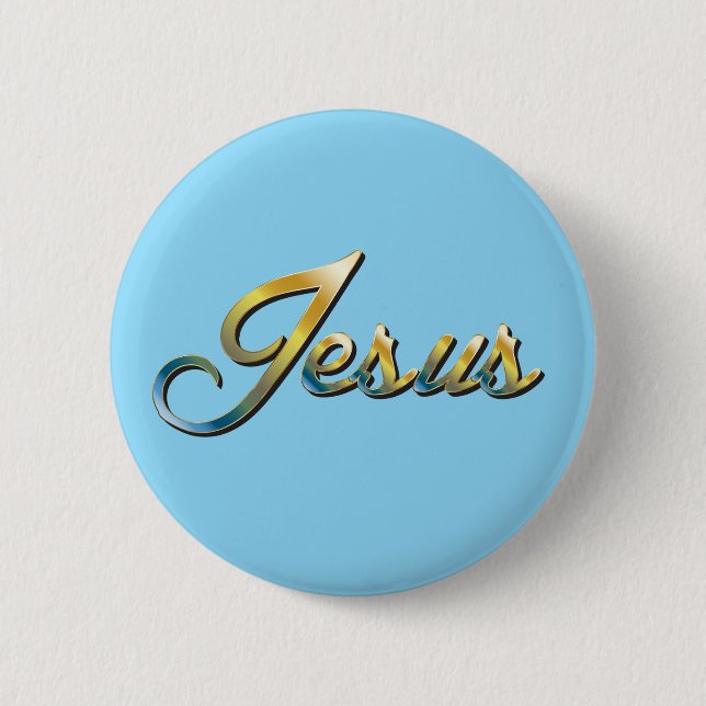 Jesus  2 inch round button (Front)