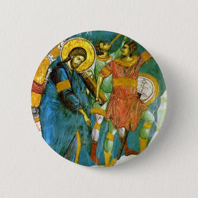 Jesus 2 Inch Round Button (Front)