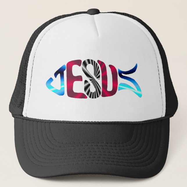 jesus-4 trucker hat (Front)