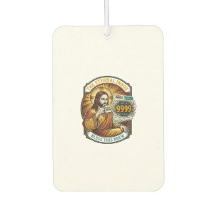 Jesus 9999 Unread Emails Inbox Zero Office Humor_1 Air Freshener