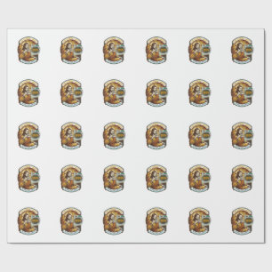 Jesus 9999 Unread Emails Inbox Zero Office Humor_1 Wrapping Paper
