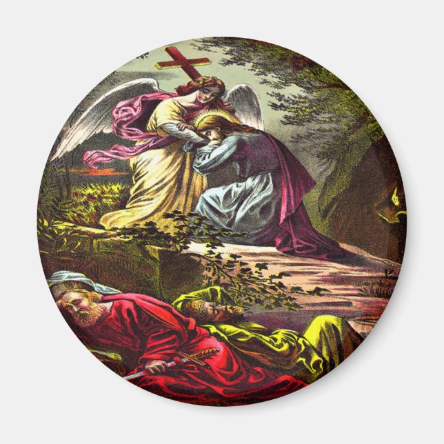 Jésus à Gethsémani Magnet (Devant)
