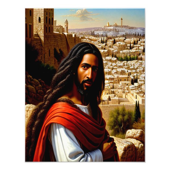 Jésus à Jérusalem Photo élargissement (Devant)