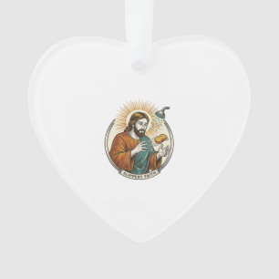 Jésus a laissé tomber du savon glissant dans la ba