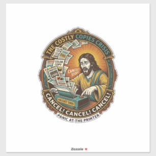 Jesus Accidental 100 Colour Copies Printer Mistake