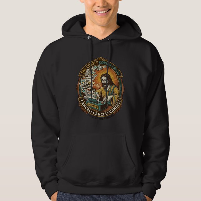 Jesus Accidental 100 Colour Copies Printer Mistake Hoodie (Front)