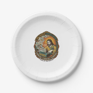 Jesus Accidental 100 Colour Copies Printer Mistake Paper Plate