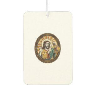 Jesus Accidental Front Camera Double Chin Selfie E Air Freshener