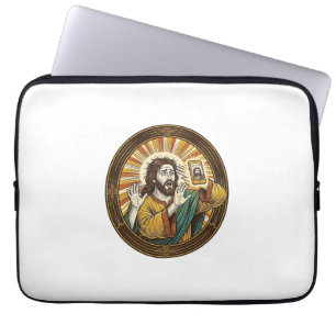 Jesus Accidental Front Camera Double Chin Selfie E Laptop Sleeve