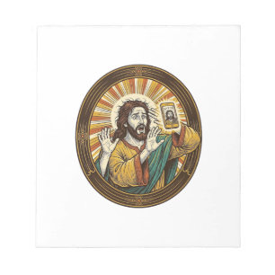 Jesus Accidental Front Camera Double Chin Selfie E Notepad