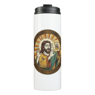 Jesus Accidental Front Camera Double Chin Selfie E Thermal Tumbler