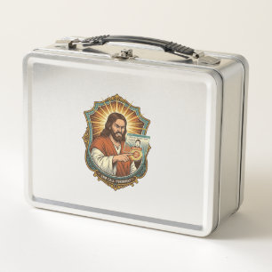 Jesus Accidental Video Call Dial Social Media Pani Metal Lunch Box