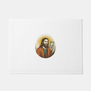 Jesus Accidental Video Instead Of Photo Camera Fai Doormat