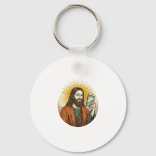 Jesus Accidental Video Instead Of Photo Camera Fai Keychain