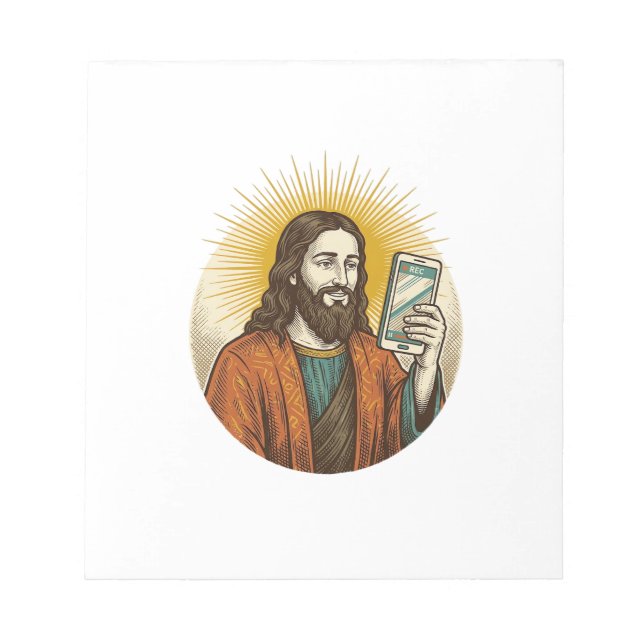 Jesus Accidental Video Instead Of Photo Camera Fai Notepad (Front)