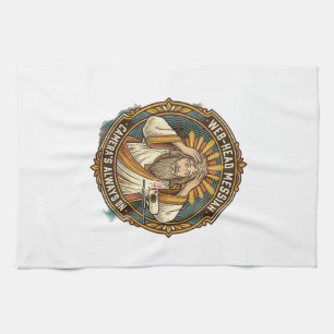 Jesus Accidental Video On Bedhead Morning Meeting Kitchen Towel
