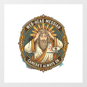 Jesus Accidental Video On Bedhead Morning Meeting Window Cling