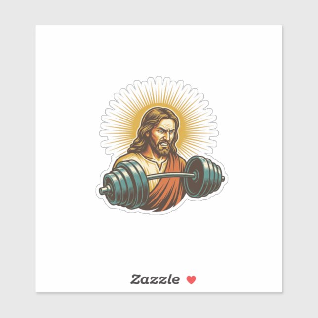 Jesus Accidentally Adding Too Much Weight Gym Fail (Sheet)