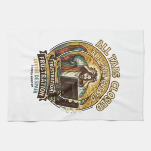 Jesus Accidentally Closed All Browser Tabs Panic T Kitchen Towel