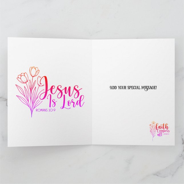 Jesus-Add your special message  Card (Inside)