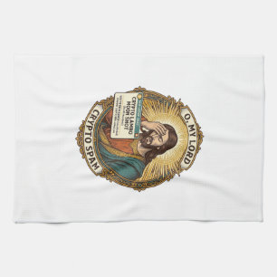 Jesus Added Spam Crypto Group Chat Annoyance Humou Kitchen Towel