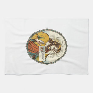 Jesus Added To Story Instead Direct Message Social Kitchen Towel