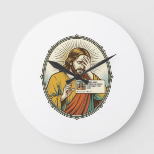 Jesus Added To Story Instead Direct Message Social Large Clock
