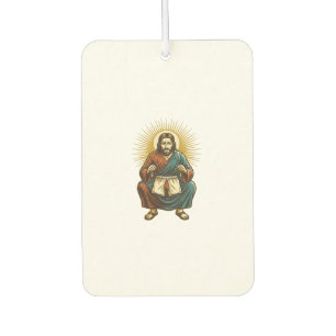 Jesus Adjusting Uncomfortable Wedgie Mid Squat Gym Air Freshener