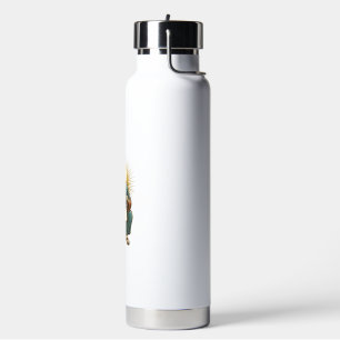 Jesus Adjusting Uncomfortable Wedgie Mid Squat Gym Water Bottle