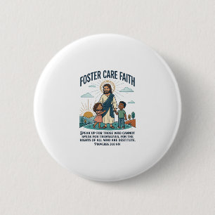 Jesus Adoption Foster Care Graphic Tee Christian A 2 Inch Round Button