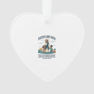 Jesus Adoption Foster Care Graphic Tee Christian A Ornament