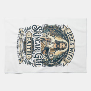 Jesus Aesthetician Skincare Vintage Shirt Christia Kitchen Towel