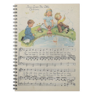 Jésus aime le carnet de petits enfants