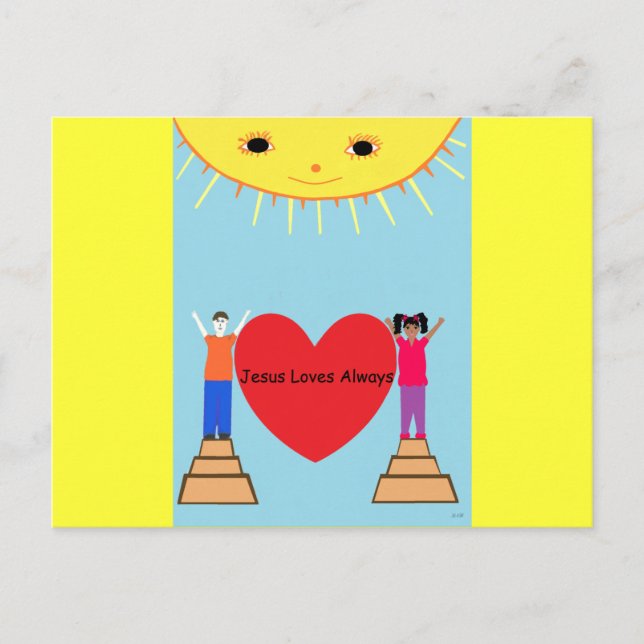 Jésus aime toujours carte postale (Devant)