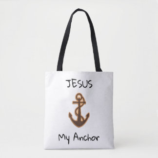 Jesus Anchor Shoulder Tote Bag