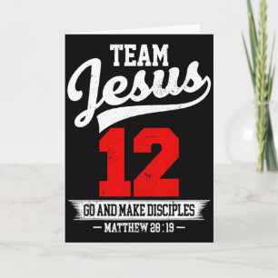 Jesus And Baseball Team Jesus Christian Matthew 28 Card