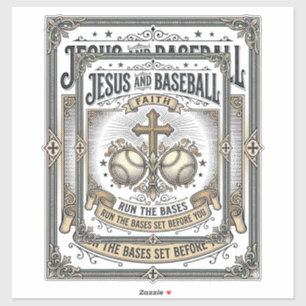 Jesus and Baseball Vintage Christian 