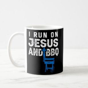 Jesus And Bbq Christian Barbecue Religious Grillin Coffee Mug