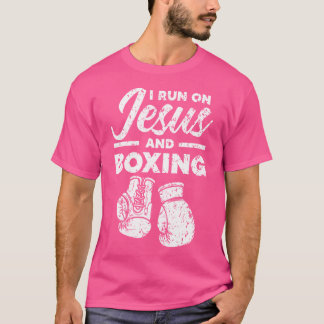 Jesus And Boxing Christian Professional Boxer Spor T-Shirt