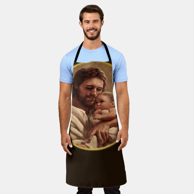 Jesus and child apron (Worn)