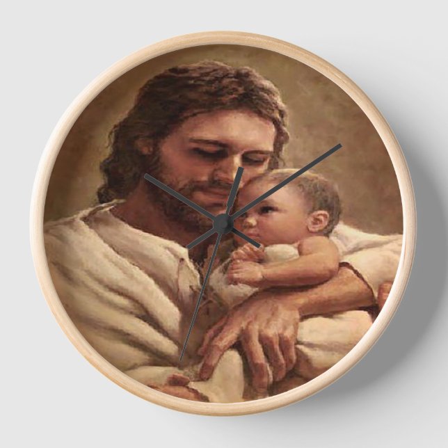 Jesus and child clock (Front)