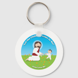 Jesus and Child Keychain